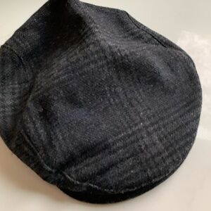 Pendleton Charcoal Plaid Men's Flat Cap Wool XL